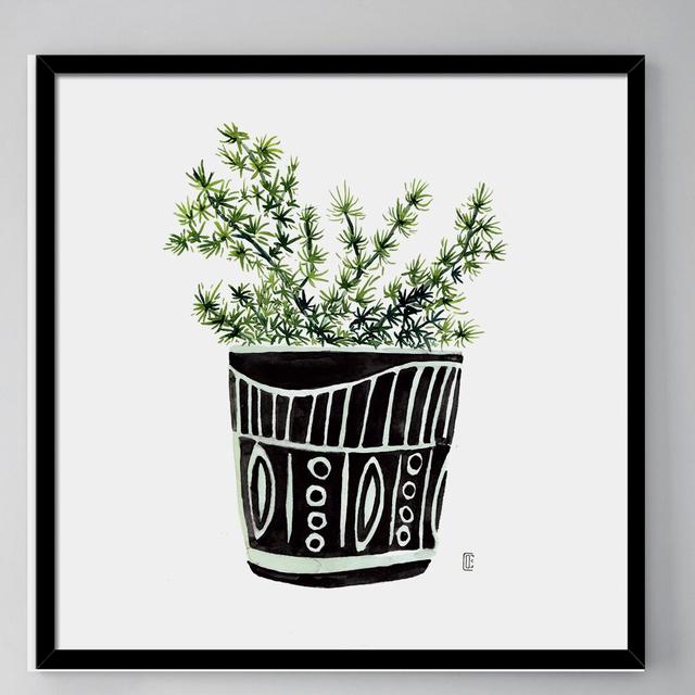 Gerahmtes Poster Planta Boho III von Cesar Ortiz Echagüe Bloomsbury Market Größe: 25 cm H x 25 cm B x 3 cm T on Productcaster.