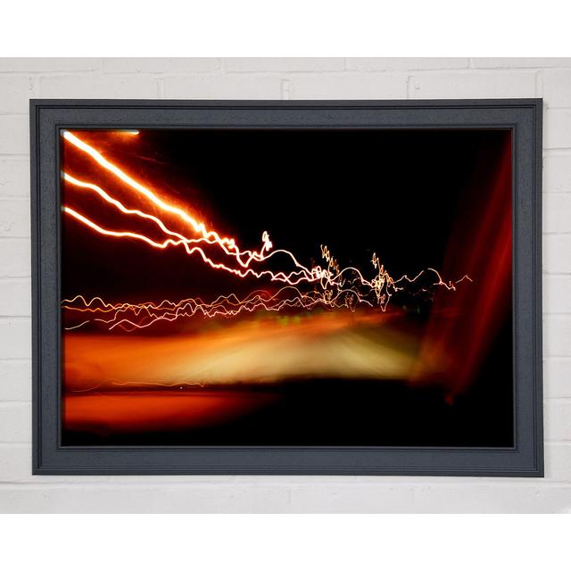 Lightning Fast - Single Picture Frame Art Prints Brayden Studio Size: 29.7cm H x 42cm W x 1.5cm D on Productcaster.