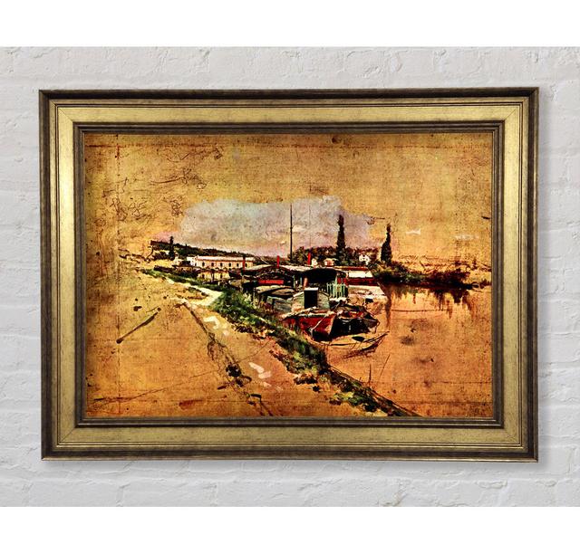 The Seine At Bougival by Giovanni Boldini - Single Picture Frame Art Prints Bright Star Size: 42cm H x 59.7cm W x 8cm D on Productcaster.