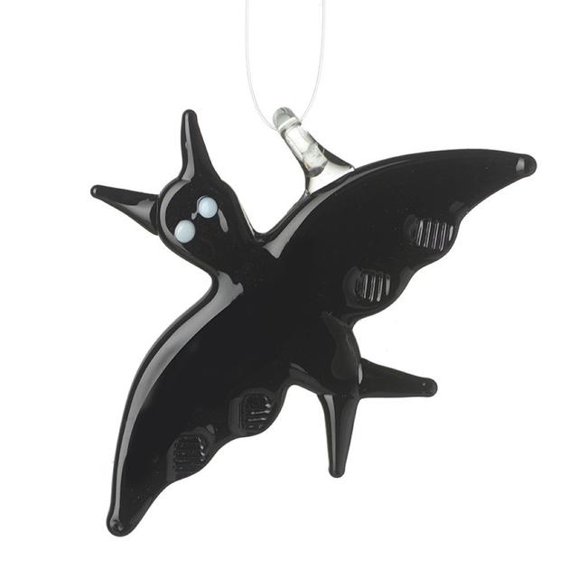 Hanging Glass Bat Decorative Accent (Set of 2) The Seasonal Aisle on Productcaster.