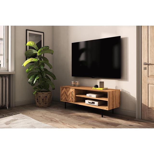 Helsley TV Stand for TVs up to 78" Gracie Oaks Colour: Natural on Productcaster.