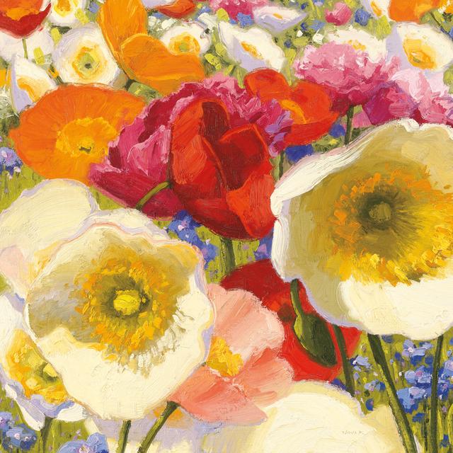 Sunny Abundance II by Shirley Novak - Wrapped Canvas Painting Rosalind Wheeler Size: 91cm H x 91cm W x 3.8cm D on Productcaster.