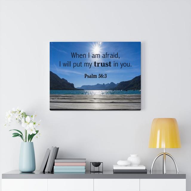 Trust - Wrapped Canvas Print Blue Elephant Size: 46cm H x 61cm W on Productcaster.