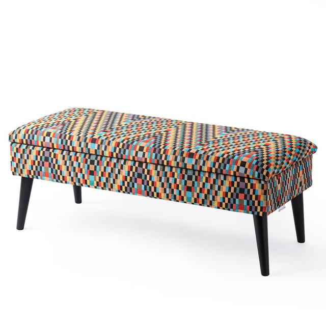 Upholstered Storage Bench bench4home Size: 44cm H x 90cm W x 40cm D on Productcaster.