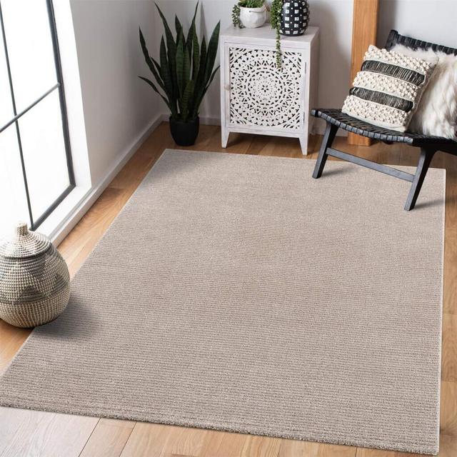 Elsie Beige Rug Fernleaf Rug Size: Rectangle 160 x 230cm on Productcaster.