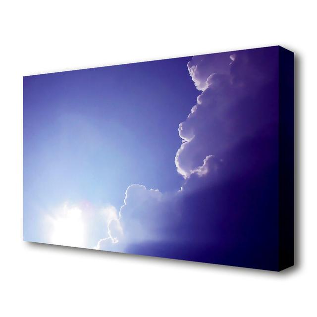 Sun Through the Clouds Modern - Wrapped Canvas Photograph Print East Urban Home Size: 81.3cm H x 121.9cm W x 4.4cm D on Productcaster.