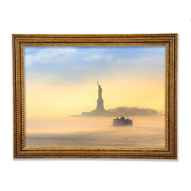 Mist Over The Statue Of Liberty - Print Bright Star Size: 42cm H x 59.7cm W x 3cm D on Productcaster.