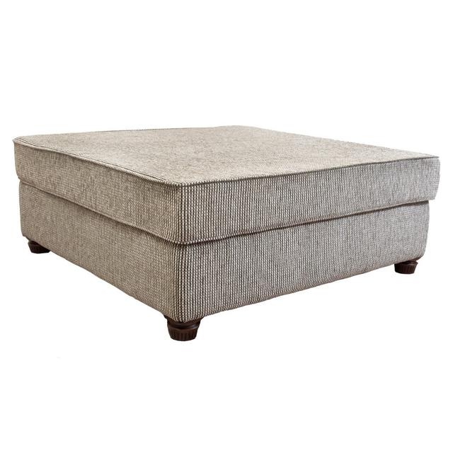 Sarthe Cavendish Coctail Ottoman Rosalind Wheeler Upholstery: Bacio Taupe on Productcaster.