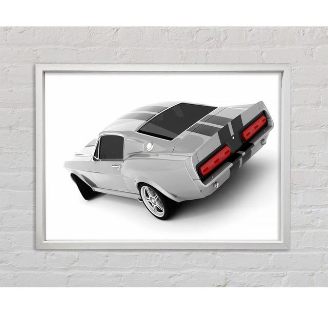 Mustang 7 - Single Picture Frame Art Prints on Canvas Ebern Designs Size: 59.7cm H x 84.1cm W x 3.3cm D on Productcaster.