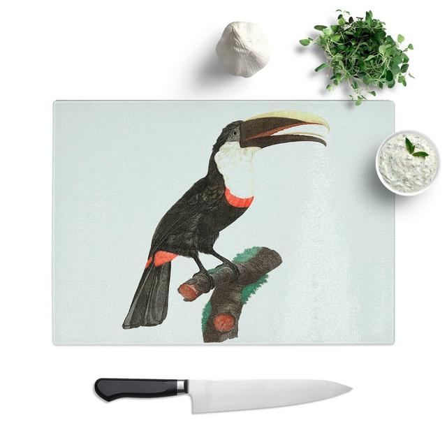 Tempered Glass Toco Toucan by Jacques Barraband Cutting Board East Urban Home Size: 28.5 cm W x 20 cm L on Productcaster.