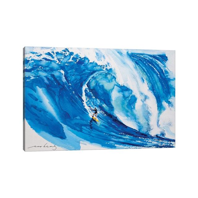 Big Wave II - Print Highland Dunes Format: Wrapped Canvas, Size: 30.48cm H x 45.72cm W x 1.91cm D on Productcaster.