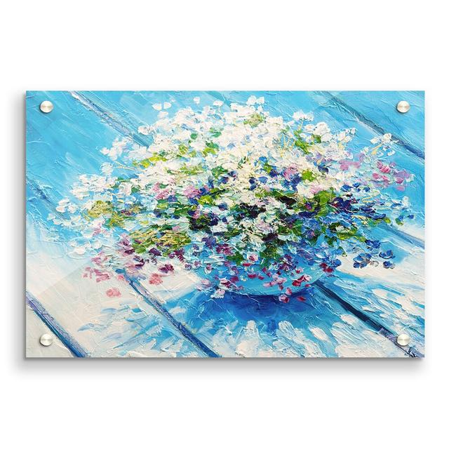 Dainty Flowers in a Vase Classic - Unframed Graphic Art Print on Acrylic East Urban Home Size: 42cm H x 59.4cm W on Productcaster.