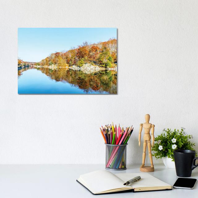 Fall Reflections by Alex Tonetti - Wrapped Canvas Photograph Alpen Home Size: 20.32cm H x 30.48cm W x 1.91cm D on Productcaster.