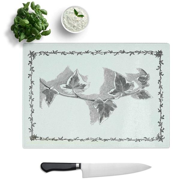 Glass Ivy Marginata by Shirley Hibberd Chopping Board East Urban Home Size: 39 cm W x 28.5 cm L on Productcaster.