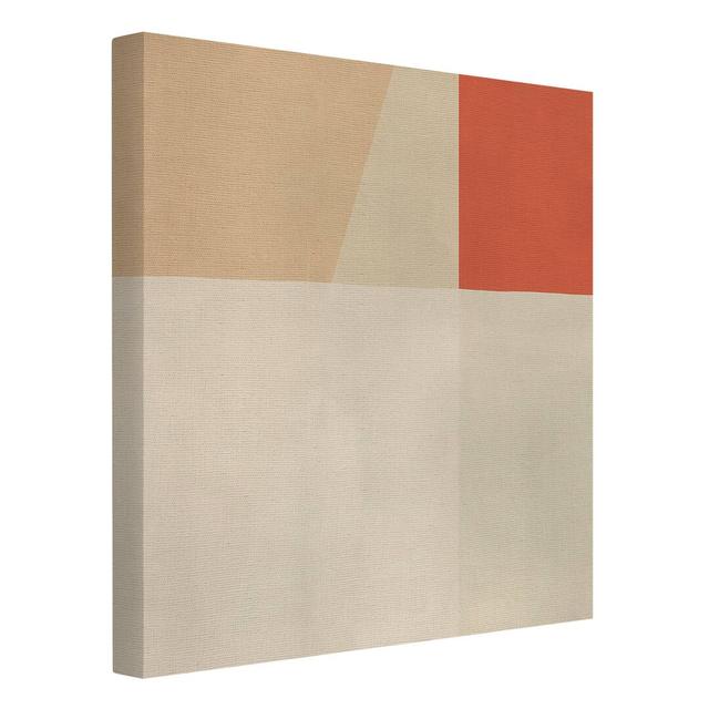 Orange Rectangle by Fernando Vieira - Wrapped Canvas Painting Ivy Bronx Size: 70cm H x 70cm W on Productcaster.