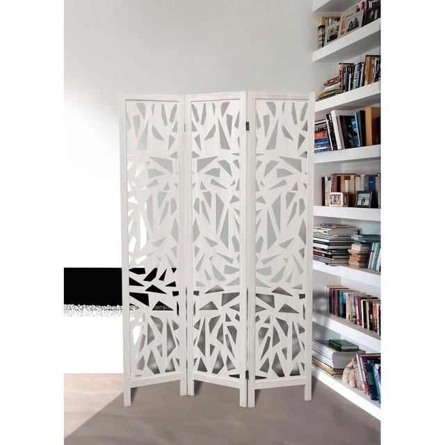 Musgrave 120cm 3 - Panel Solid Wood Folding Room Divider August Grove on Productcaster.