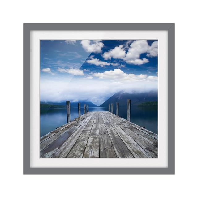 Nelson Lakes National Park - Picture Frame Photograph Print on Paper East Urban Home Frame Option: Matt Grey, Size: 50cm H x 50cm W x 2cm D on Productcaster.