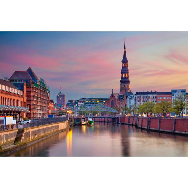 Hamburg by RudyBalasko - Wrapped Canvas Print 17 Stories Size: 20cm H x 30cm W on Productcaster.