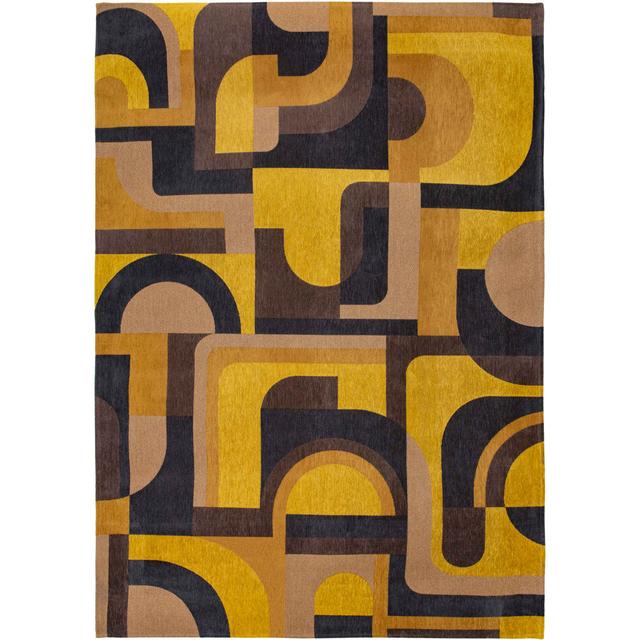 Yellow/Grey/Blue Rug Louis de Poortere Rug Size: Rectangle 200 x 280cm on Productcaster.