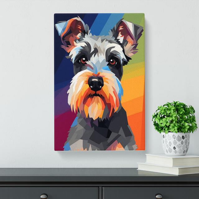 Schnauzer Minimalism - Print Marlow Home Co. Size: 76cm H x 50cm W x 3cm D on Productcaster.