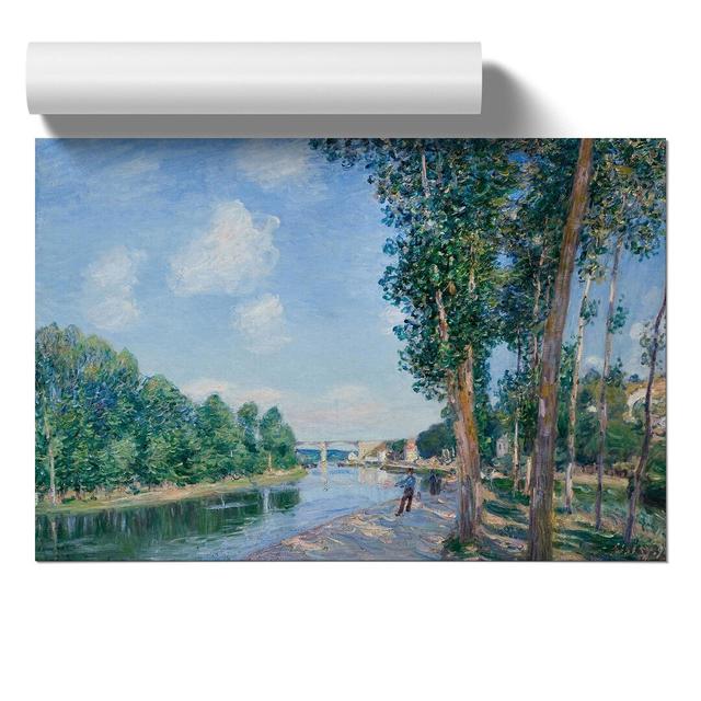 June Sunshine by Alfred Sisley - No Frame Painting East Urban Home Size: 42cm H x 59cm W x 0.1cm D on Productcaster.