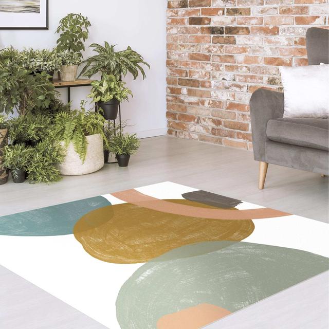 Square Hanifah Abstract Pastel Indoor / Outdoor Area Rug East Urban Home Rug Size: Square 80cm on Productcaster.