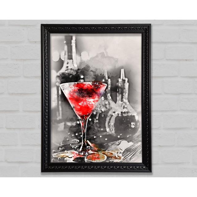 Red Cocktail - Single Picture Frame Art Prints Bright Star Size: 84.1cm H x 59.7cm W x 3cm D on Productcaster.