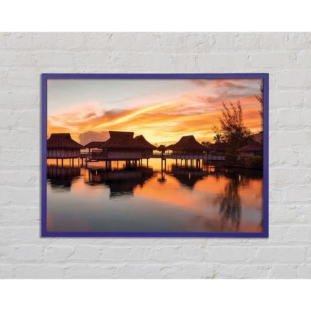 Sunset Reflections - Single Picture Frame Art Prints Brayden Studio Size: 29.7cm H x 42cm W x 2cm D on Productcaster.