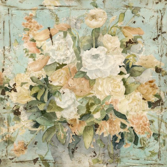 Vintage Arrangement II by Megan Meagher - Wrapped Canvas Painting Mercer41 Size: 122cm H x 122cm W on Productcaster.