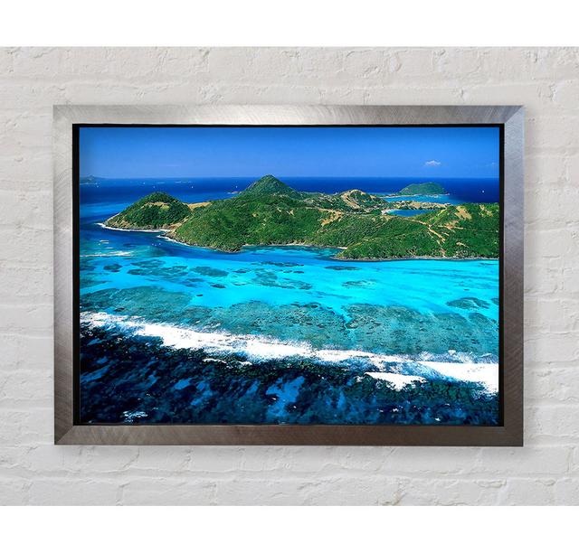 Union Island Lesser Antilles - Single Picture Frame Art Prints Bright Star Size: 100cm H x 141.4cm W on Productcaster.