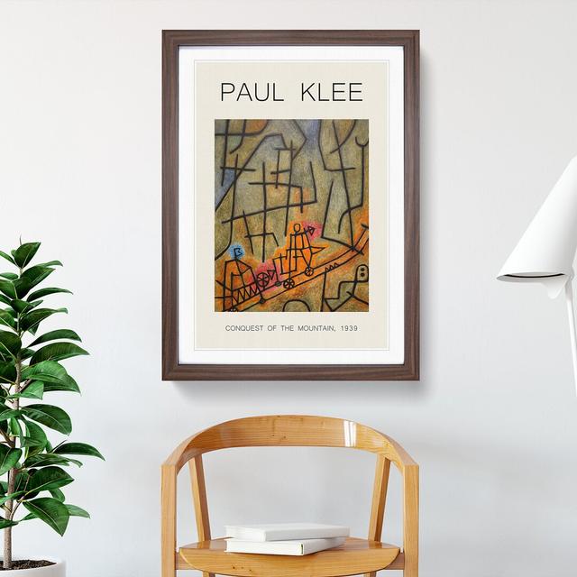 Conquest of the Mountain by Paul Klee - Picture Frame Art Prints East Urban Home Frame Option: Walnut, Size: 36cm H x 27cm W x 2cm D on Productcaster.