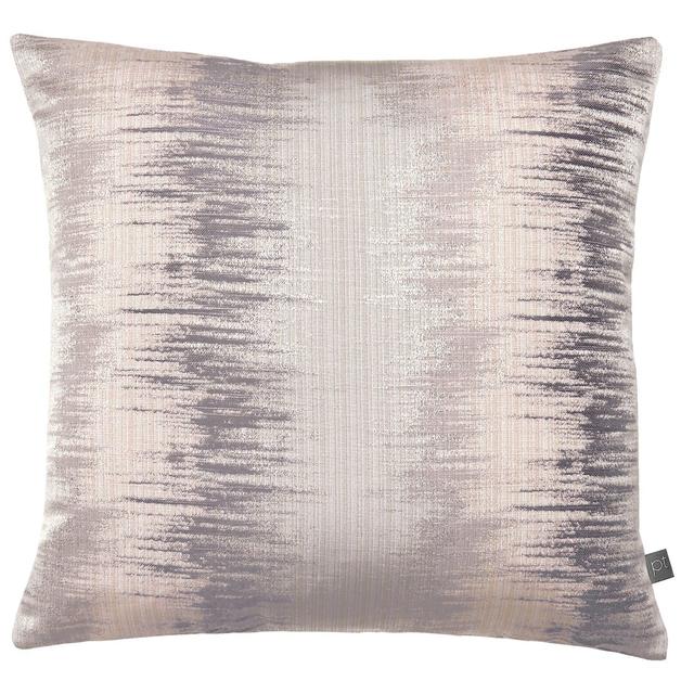 Kenedy Striped Square Throw Cushion Fairmont Park Colour: Pink/Grey, Fill Material: Polyester on Productcaster.