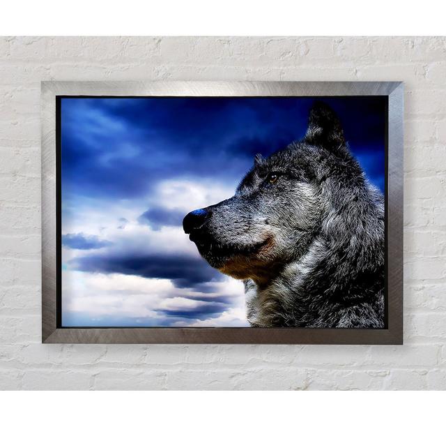 Wolf Skies Framed Print Alpen Home Size: 59.7cm H x 84.1cm W on Productcaster.