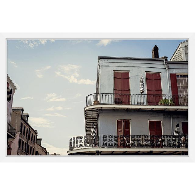 'French Quarter Blue' Framed Photographic Print East Urban Home Size: 61cm H x 91cm W on Productcaster.