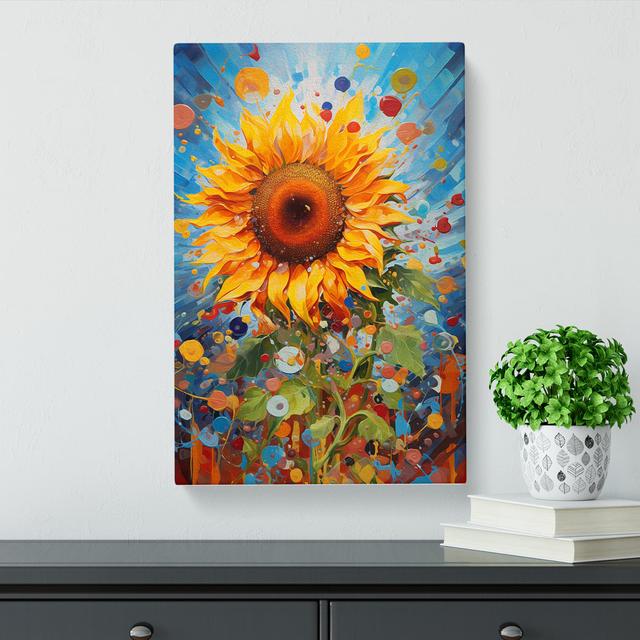 Sunflower Action No.2 - No Frame Art Prints Brambly Cottage Size: 50cm H x 35cm W x 3cm D on Productcaster.