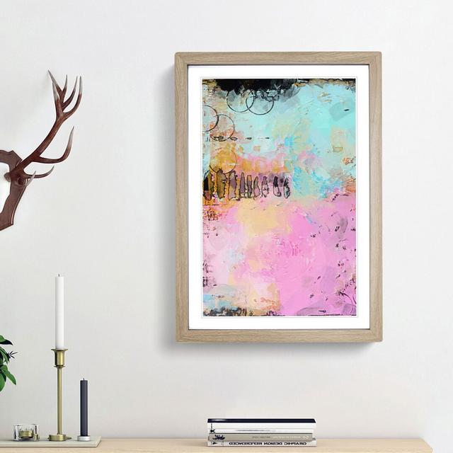 Paint Your Feelings in Abstract - Picture Frame Graphic Art Print East Urban Home Frame Option: Oak Framed, Size: 87cm H x 62cm W x 2cm D on Productcaster.