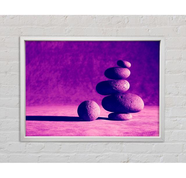 Pink Stone Age Framed Print Ebern Designs Size: 100cm H x 141.4cm W x 3.3cm D on Productcaster.