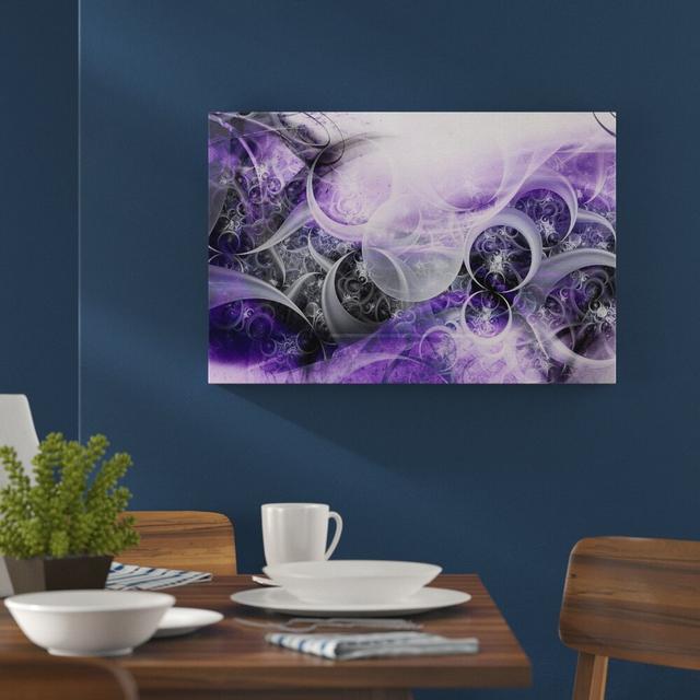 Mystique Wall Art on Canvas in Purple East Urban Home Size: 40cm L x 60cm W, Medium: Cotton blended fabric (380g/m²) on Productcaster.