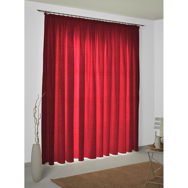 Siglerville Room Darkening Thermal Curtain Ophelia & Co. Panel Size: 132 W x 225 D cm, Colour: Red on Productcaster.