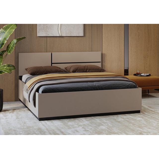 Bett Rhogan 17 Stories Farbe: Beige on Productcaster.