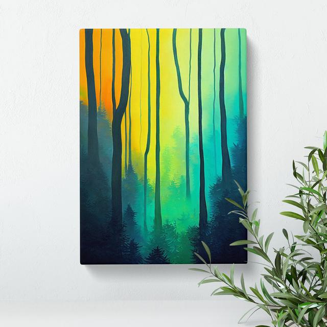 Forest Passion - Wrapped Canvas Print Metro Lane Size: 76cm H x 50cm W x 3cm D on Productcaster.