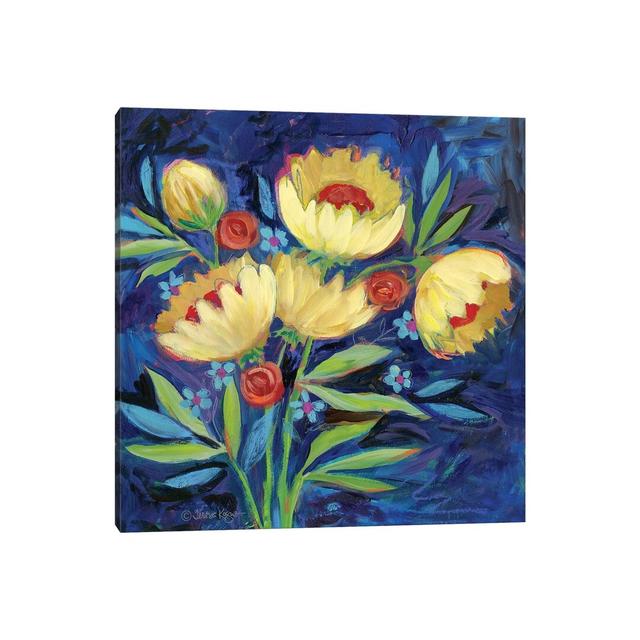 Floral XIV by Teresa Kogut - Painting Print on Canvas Ebern Designs Size: 66.04cm H x 66.04cm W x 3.81cm D, Format: Wrapped Canvas on Productcaster.