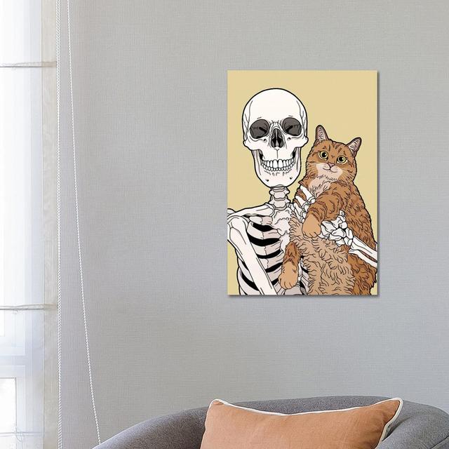 Caturday by Tiina Menzel - No Frame Gallery-Wrapped Canvas Giclée on Canvas Lark Manor Size: 66.04cm H x 45.72cm W on Productcaster.