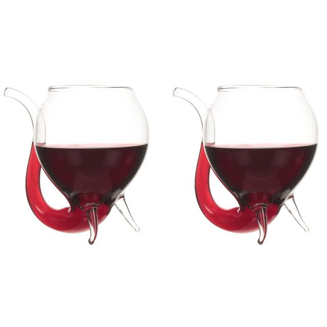 Mildenhall 250ml Stemless Wine Glass (Set of 2) Happy Larry on Productcaster.