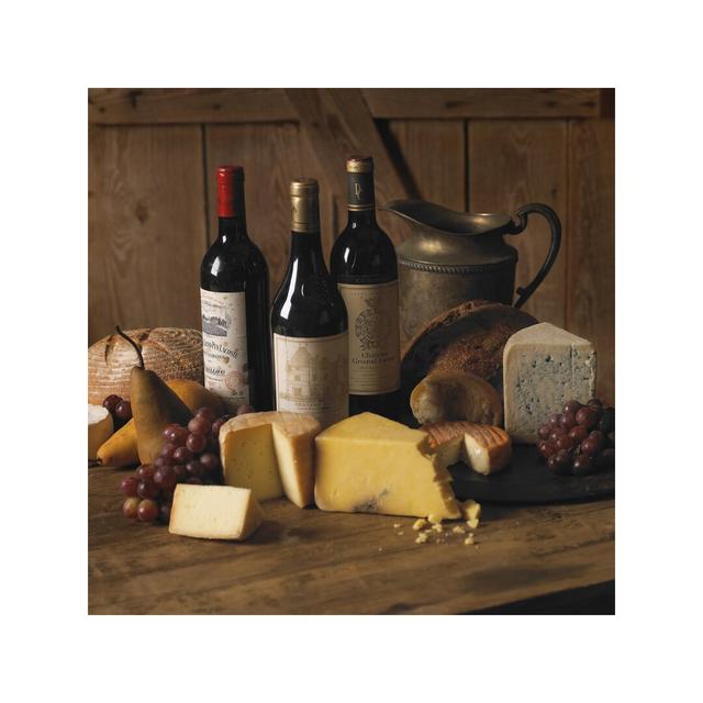 Wine & Cheese by Michael Harrison - Photograph Print on Canvas East Urban Home Size: 45.72cm H x 45.72cm W x 1.91cm D, Frame Option: No Frame on Productcaster.