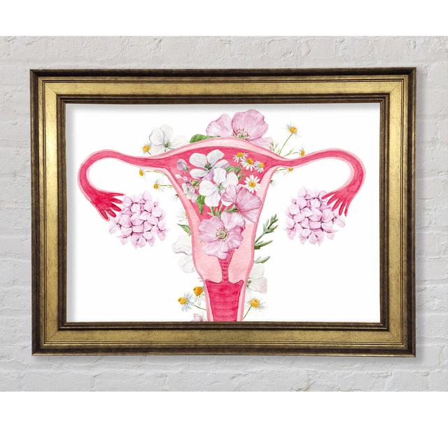 Floral Female Anatomy - Print Bright Star Size: 100cm H x 141.4cm W x 8cm D on Productcaster.