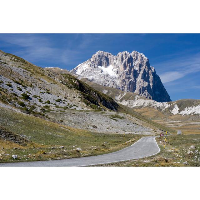 Road To Gran Sasso D'Italia by Gmalandra - No Frame Print on Canvas Alpen Home Size: 81cm H x 122cm W on Productcaster.