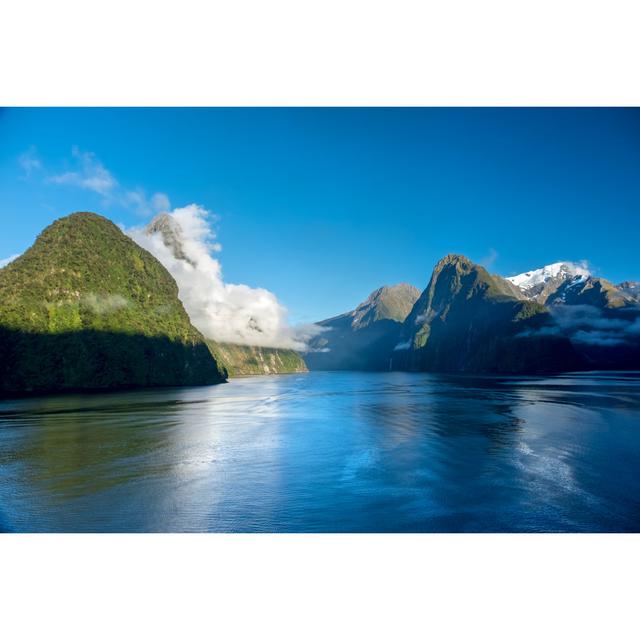 Milford Sound Sunrise by BriBar - No Frame Art Prints on Canvas Beachcrest Home Size: 20cm H x 30cm W on Productcaster.