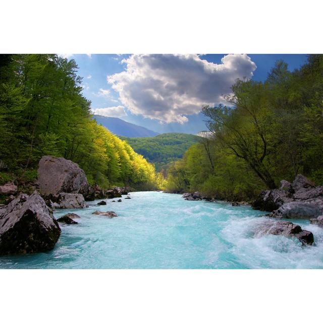 Engler River From A Fairy-Tale - Wrapped Canvas Print Alpen Home Size: 81cm H x 122cm W x 3.8cm D on Productcaster.