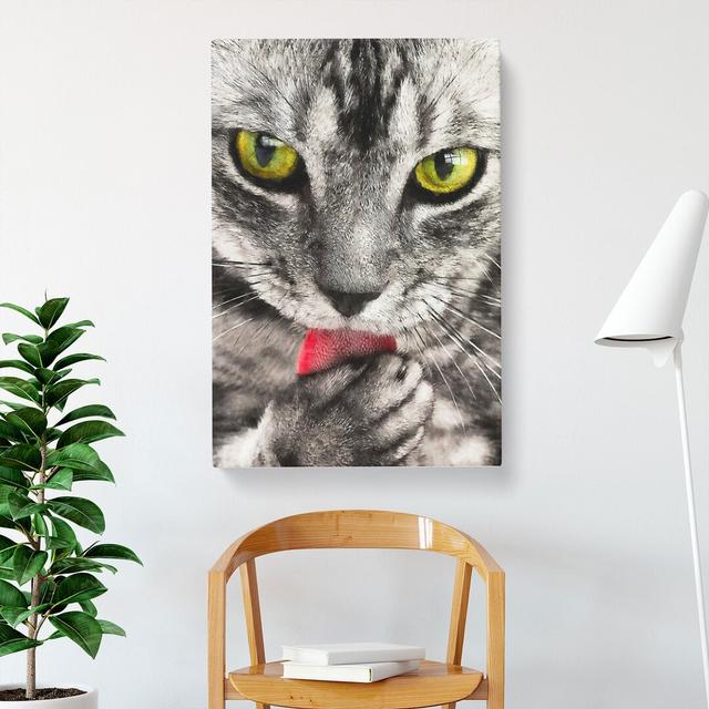 CAN3568CAN Portrait Of A Cat Vol.9 Painting - Wrapped Canvas Print East Urban Home Size: 35cm H x 50cm W x 3cm D on Productcaster.